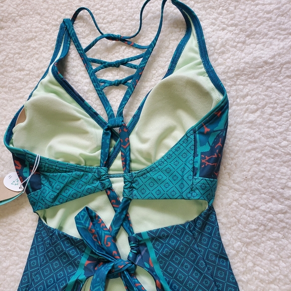 Prana Womens Atalia Lagos Lisbon One-piece Swimsuit Size Small - Picture 4 of 11